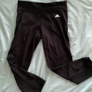 Black Cropped Adidas Leggings